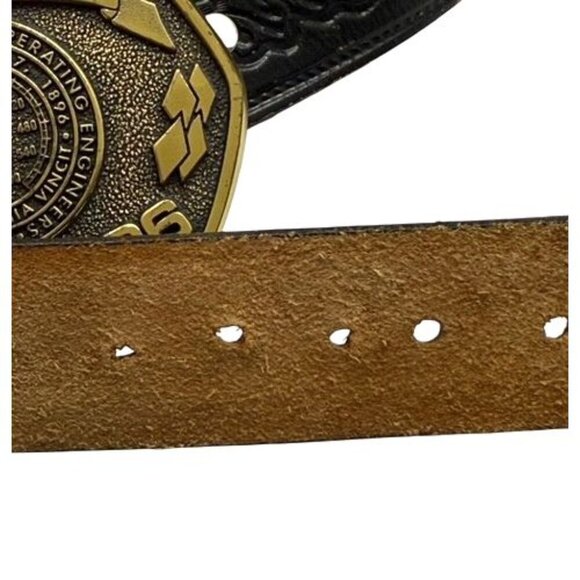 International Union Of Operating Engineers Belt Buckle 1896-1996 Levi's Belt 36 - Picture 5 of 12